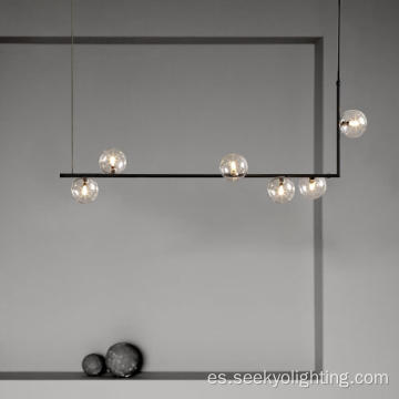 Luces colgantes de lámparas modernas en casa para sala de estar